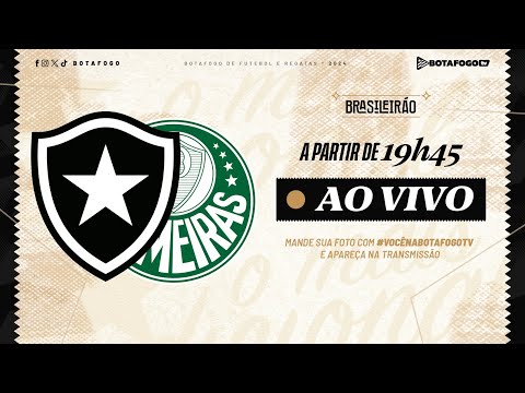 AO VIVO | Botafogo x Palmeiras | Brasileirão | 17ª Rodada