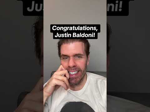 Congratulations, Justin Baldoni!