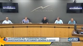 YouTube video thumbnail: Kansas AG Launches Investigation Into Hutchinson Recreation Commission