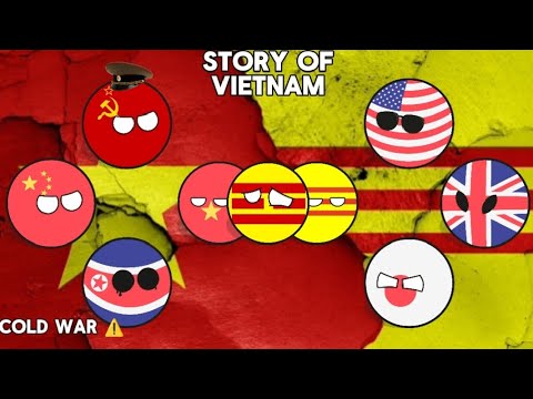 Story of vietnam? 😭🇻🇳 | Cold war country's Reaction 💔#countryballs #worldprovinces #geography #india