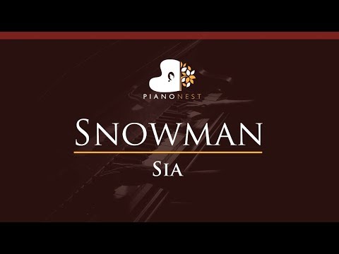 Sia – Snowman – HIGHER Key (Piano Karaoke / Sing Along)