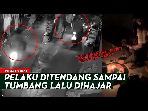 MALING TERJEBAK DI GANG SEMPIT, Para Warga Langsung Bikin Ganteng Kedua Pelaku