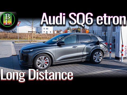 Audi SQ6 etron is so fast on a long distance trip !!!