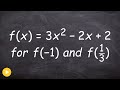 Evaluating Functions and Their Outputs