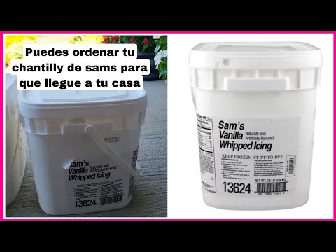 Puedes ordenar el chantilly de Sams Club para que llegue a tu casa a través de la aplicación