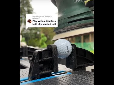 Father Vs Son | NO DIMPLE GOLF BALL! SO SMOOTH