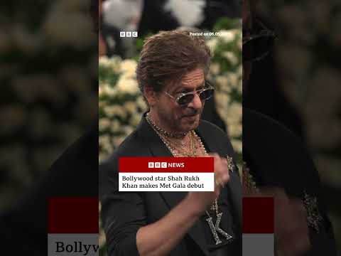Shah Rukh Khan attends Met Gala for first time. #SRK #Bollywood #BBCNews