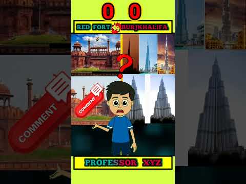 Red fort vs BurjKhalifa || #shorts #tranding #youtubeshorts #youtubeshort #youtube #facts #viral