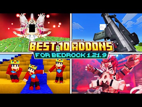 Best 10 Addons for Minecraft Bedrock 1.21.9 – New Weapons, Bosses & More!
