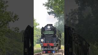 The Atlantic Coast Express - 34059 climbs Horsted Footpath with the ACE.