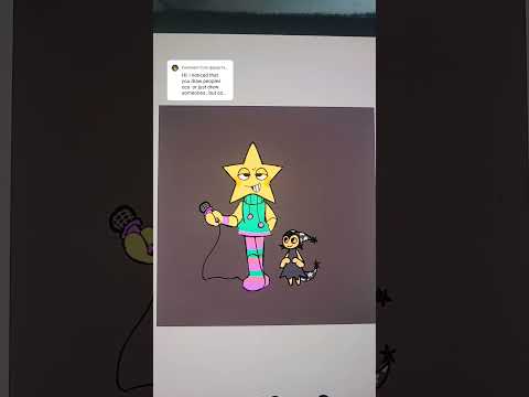 @purp1eje11y12p 's OC + one of my own (I'll post it too so you can have a better image 🤍)