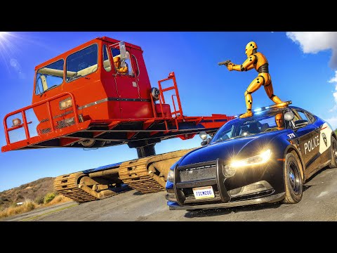 Police Chase and Car Crashes #03 [BeamNG.Drive]