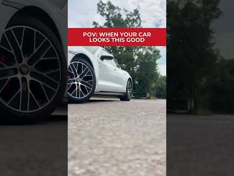 POV: When your car looks this good! #porsche #luxury #electriccar