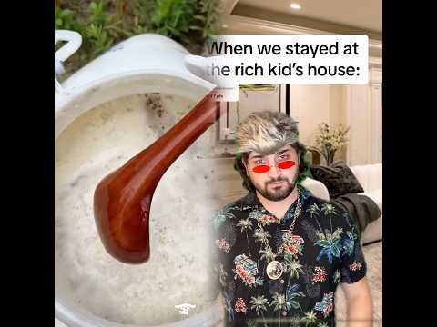 When we stayed at the rich kid’s house #viral #comedy #childhood #fyp #greenscreen