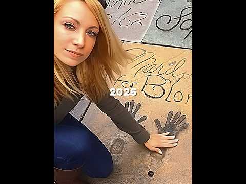 Marilyn Monroe Handprints Transformation (1953 vs 2025)