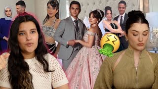 تقيم إطلالت المشاهير في خطوبه بيسان و محمود جريء جدا💃🏻❤️‍🔥