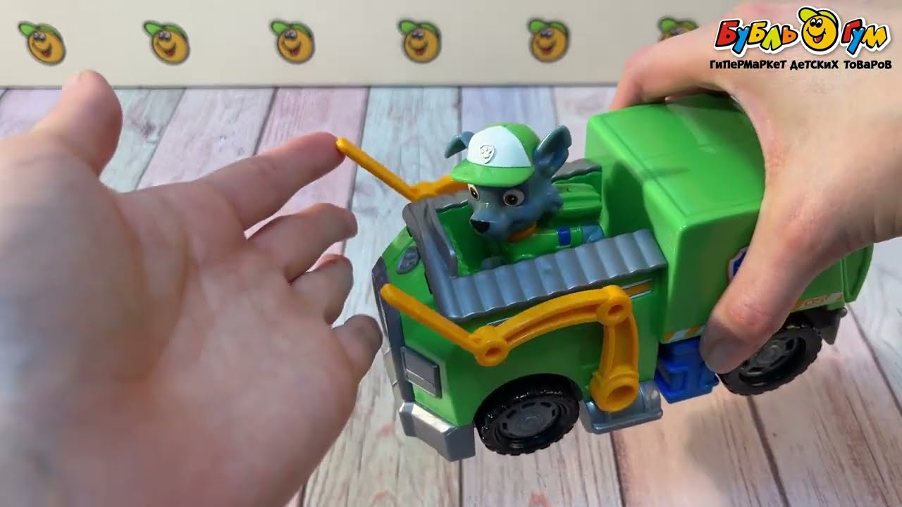 Игровой набор Щенячий патруль Рокки с машинкой с 3лет - видео Игровой набор Щенячий патруль Рокки с машинкой с 3лет - видео