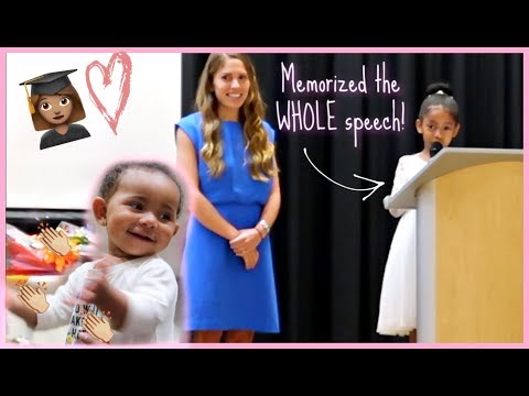 Zoe's Kindergarten Graduation (She Says A Speech!!)