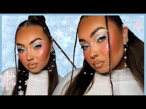 FROSTY FAIRY GLAM 🧚‍♂️ ❄️ | chit chat GRWM | Christmas Makeup Tutorial