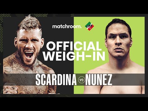 Daniele Scardina Vs Cesar Nunez Weigh-in » Boxing Videos