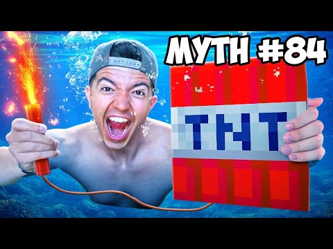 CAZANDO 100 MÁS Mitos de Minecraft en la VIDA REAL !!
