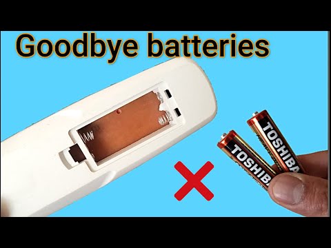 Goodbye batteries!! You won't need batteries for your remote control after watching this video