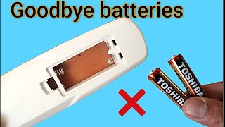 Goodbye batteries!! You won't need batteries for your remote control after watching this video
