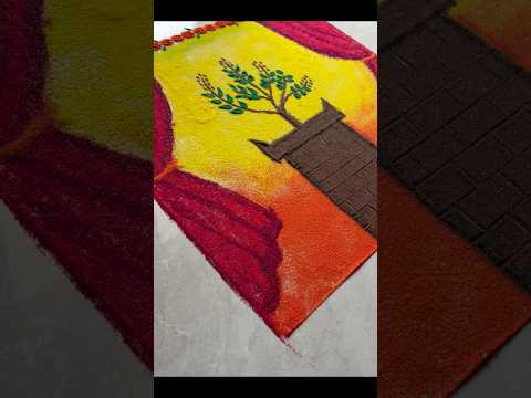 Tulsi Vivah Rangoli | तुळशीचं लग्न स्पेशल रांगोळी 🪔🌸 #shorts #tulsivivah #rangoli #tulshichalagna