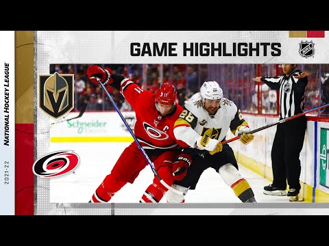 Golden Knights @ Hurricanes 1/25/22 | NHL Highlights