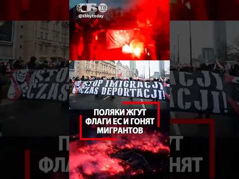 Страшный день беглых предателей в Польше! Факелы за независимость и против мигрантов!