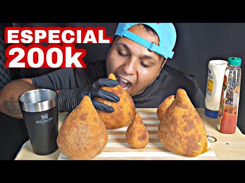 COXINHA GIGANTE DE 1 KILO | ESPECIAL 200K | LUCAS ASMR