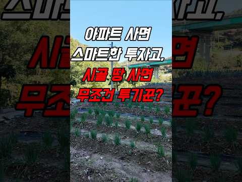 아파트 사면 스마트한 투자고, 시골 땅 사면 무조건 투기꾼입니까?