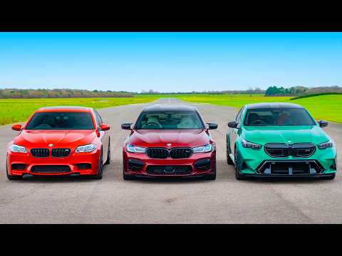 BMW M5 G90 vs F90 vs F10 - 드래그 레이스!