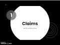 Understanding Claims and Reasoning