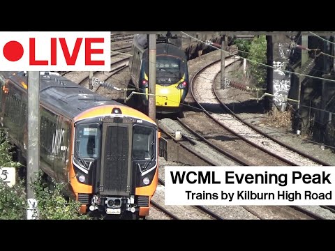 LIVE evening peak WCML trains by Kilburn High Road