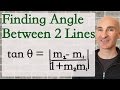 Finding Angles Between Lines