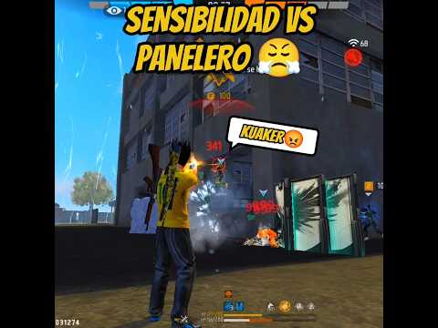 PANELERO CON VELOCIDAD EXAGERADA VS MI SENSI 🗿 #freefire