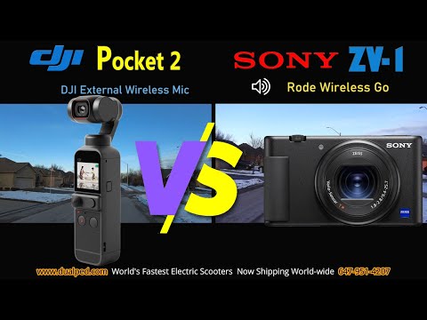 DJI Pocket 2 vs Sony ZV 1 On Gimbal Round 2