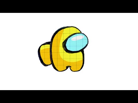 Drawing AMONG US cute  in 1 minute