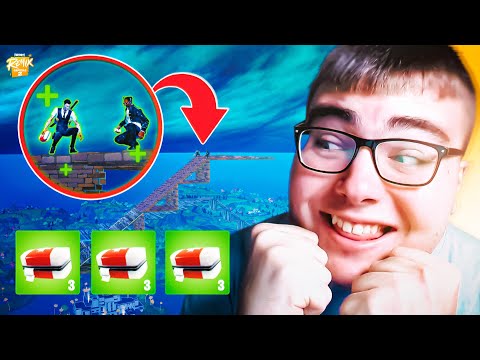 ¡GANÉ *SIN MATAR* a NADIE con una SKYBASE en FORTNITE REMIX CAPÍTULO 2! 😇 - ByLavaro19