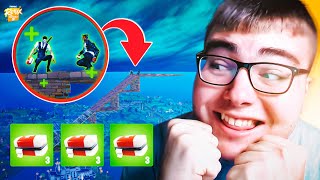 ¡GANÉ *SIN MATAR* a NADIE con una SKYBASE en FORTNITE REMIX CAPÍTULO 2! 😇 - ByLavaro19