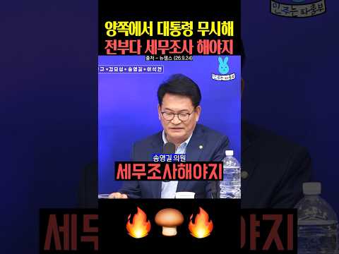 양쪽에서 대통령 무시해‼️전부다 <strong>세무조사</strong> 해야지