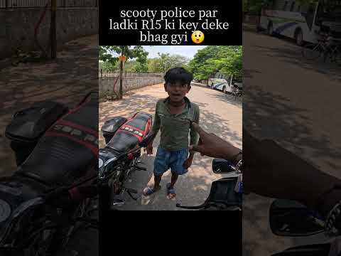 scooty police par ladki R15 ki key deke bhag gyi ๐ฒ #short #trending #youtube