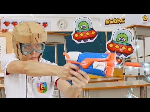 NERF Battle: Paper Alien Invasion 中二宇宙人