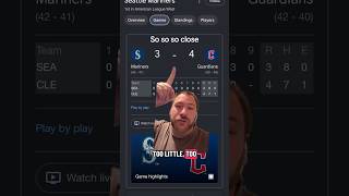 Mariners ALMOST make the comeback vs Guardians
