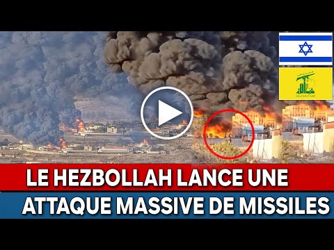 Israël et Hezbollah  regardez le Hezbollah lancer une attaque de missiles très massive