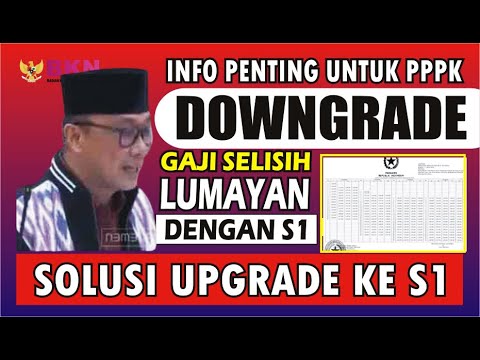 🔴 PPPK DownGrade Naik Gaji, Selisih Gaji SMA dan S1 sebesar 700.000,-