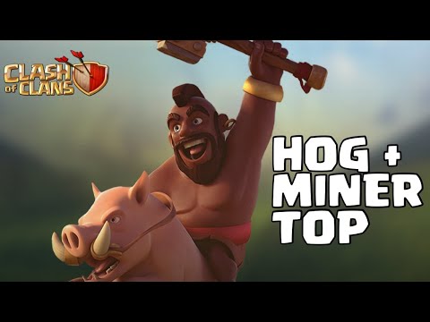 Alguns Pts na Liga  :) Hog Miner ainda Vive !!! #clashofclans