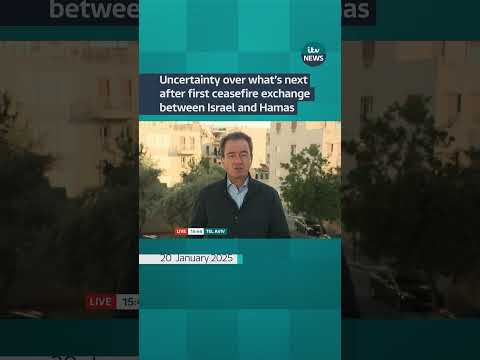 Uncertainty over what's next after first ceasefire exchange between Israel and Hamas #itvnews