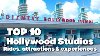 TOP 10 HOLLYWOOD STUDIOS RIDES, ATTRACTIONS & EXPERIENCES 2026 ✨ WALT DISNEY WORLD